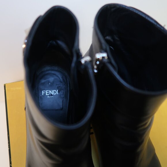 FENDI black ankle boots in size 37 - Picture 7 of 7